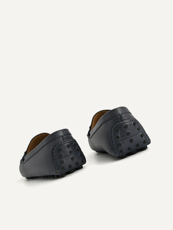 Leather Moccasins with Metal Bit