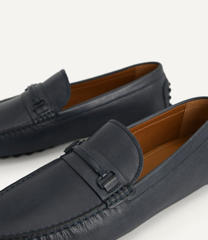 Leather Moccasins with Metal Bit