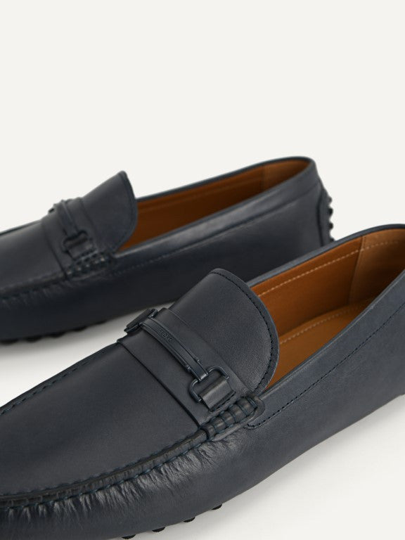 Leather Moccasins with Metal Bit