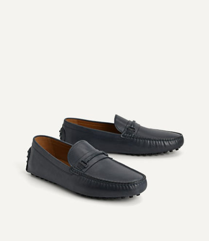Leather Moccasins with Metal Bit