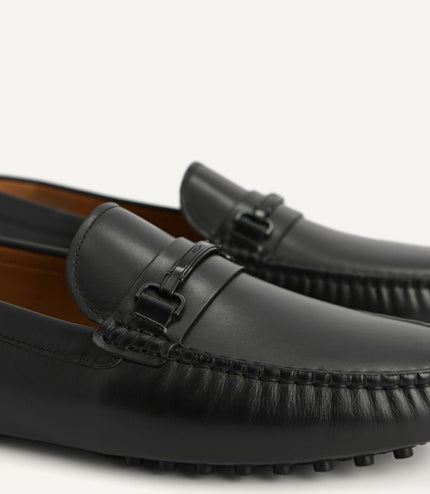 Leather Moccasins with Metal Bit