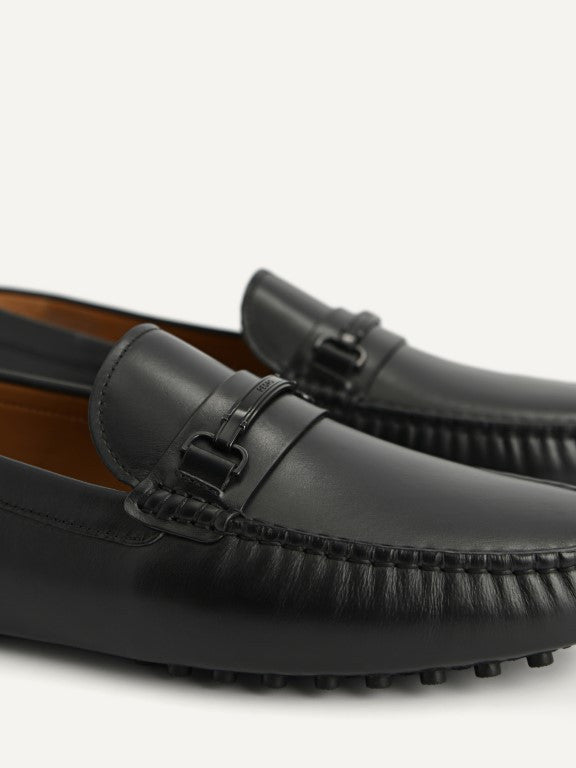 Leather Moccasins with Metal Bit