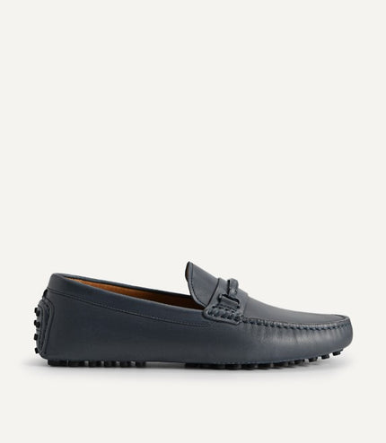 Leather Moccasins with Metal Bit
