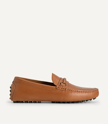 Leather Moccasins with Metal Bit