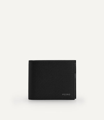 Full-Grain Leather Wallet with Insert - Black