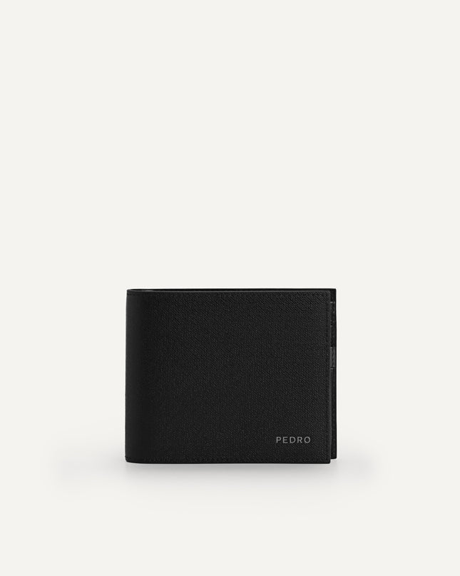 Full-Grain Leather Wallet with Insert - Black