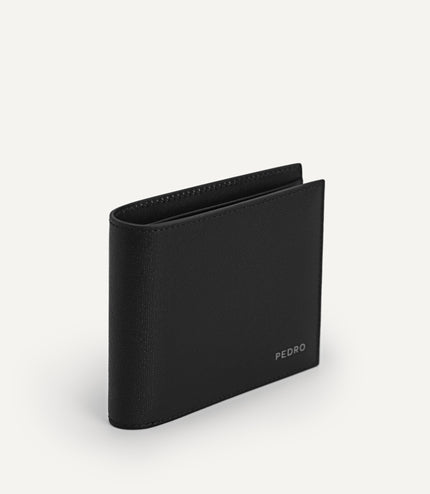 Full-Grain Leather Wallet with Insert - Black