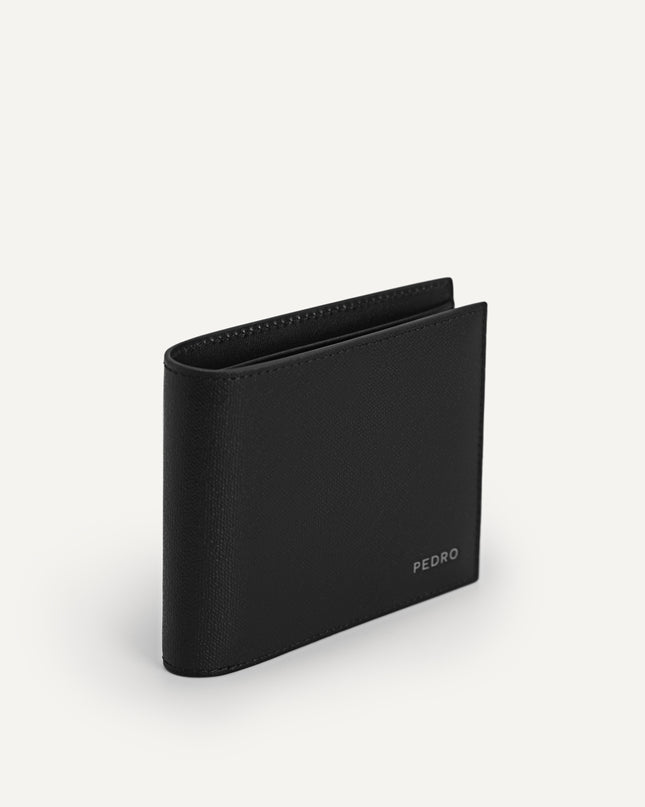 Full-Grain Leather Wallet with Insert - Black