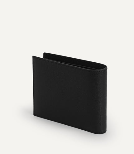 Full-Grain Leather Wallet with Insert - Black