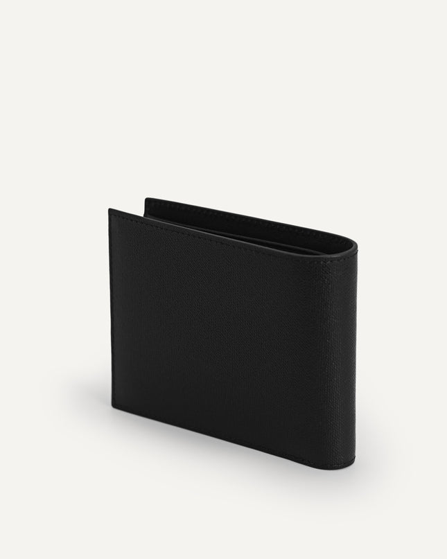 Full-Grain Leather Wallet with Insert - Black