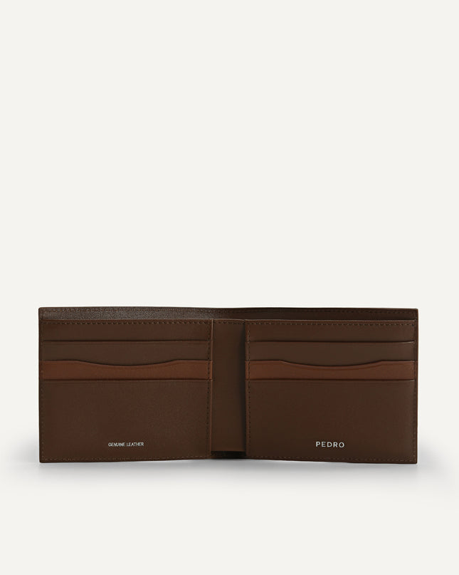 Full-Grain Leather Wallet with Insert - Dark Brown
