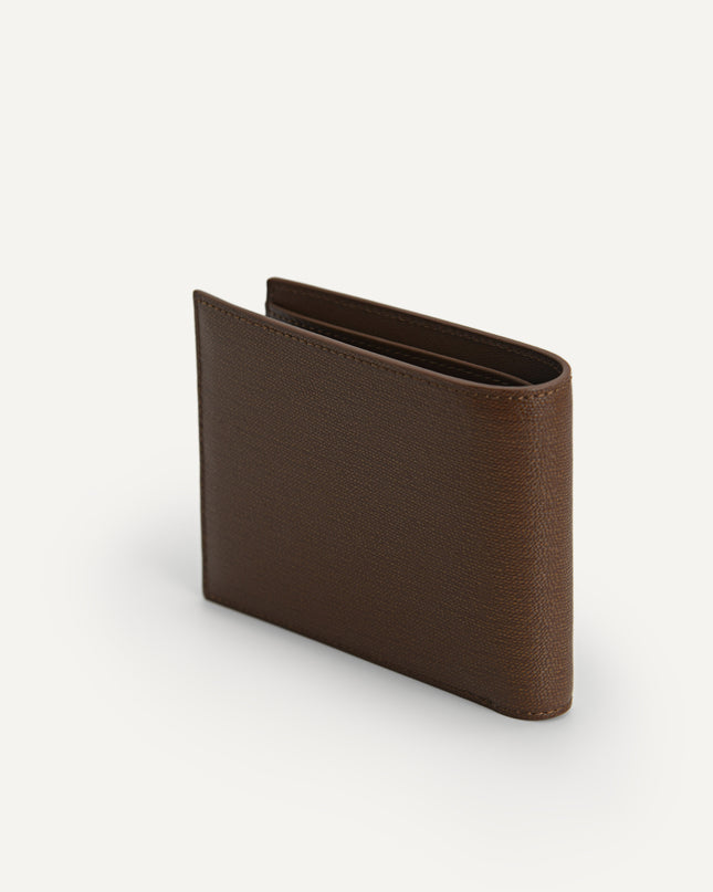 Full-Grain Leather Wallet with Insert - Dark Brown
