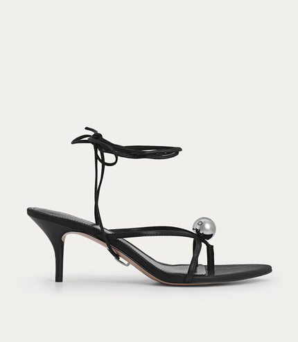 Orb Lace-Up Heeled Sandals
