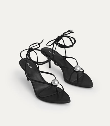 Orb Lace-Up Heeled Sandals