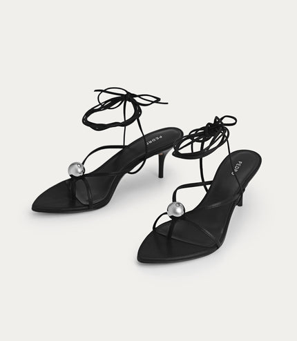 Orb Lace-Up Heeled Sandals