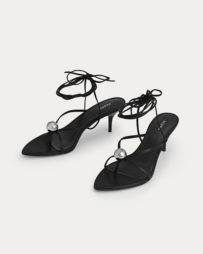 Orb Lace-Up Heeled Sandals