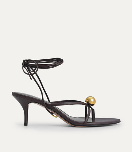 Orb Lace-Up Heeled Sandals