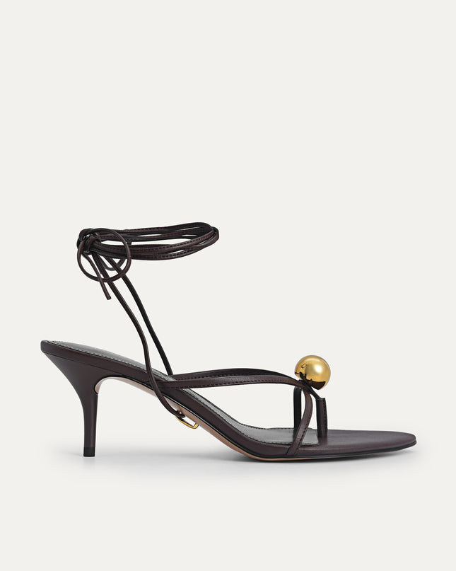 Orb Lace-Up Heeled Sandals