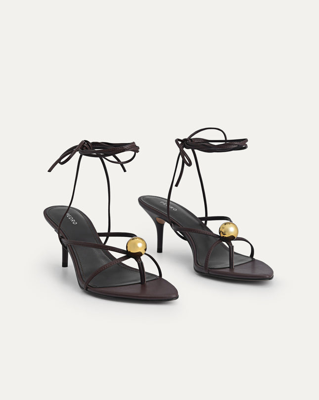 Orb Lace-Up Heeled Sandals