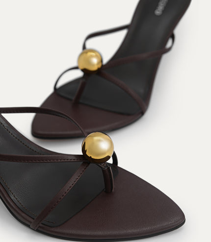 Orb Lace-Up Heeled Sandals