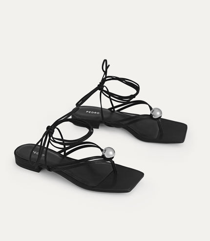 Orb Lace-Up Sandals