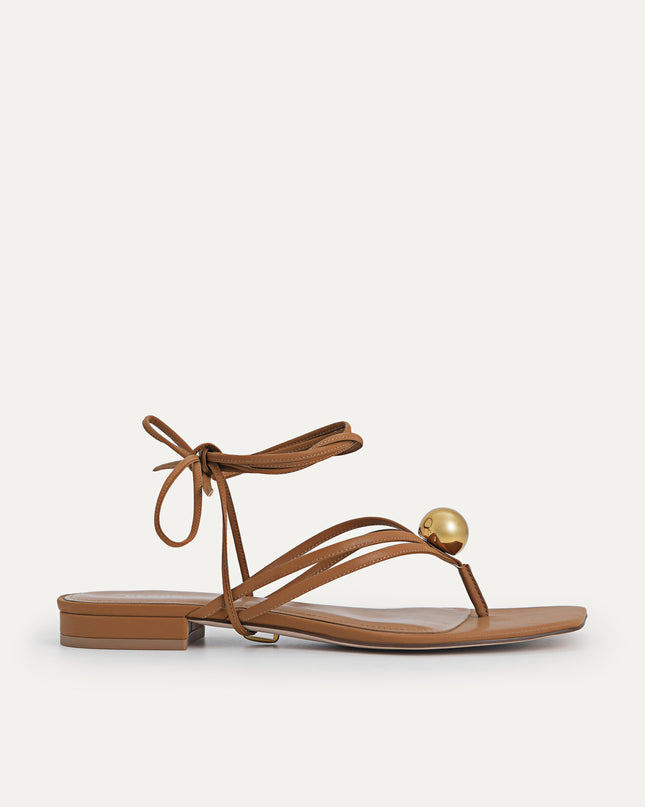 Orb Lace-Up Sandals