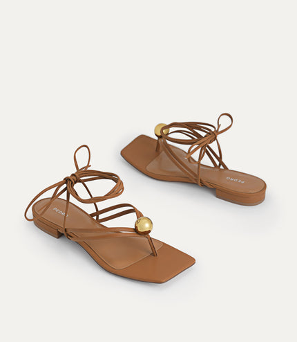 Orb Lace-Up Sandals