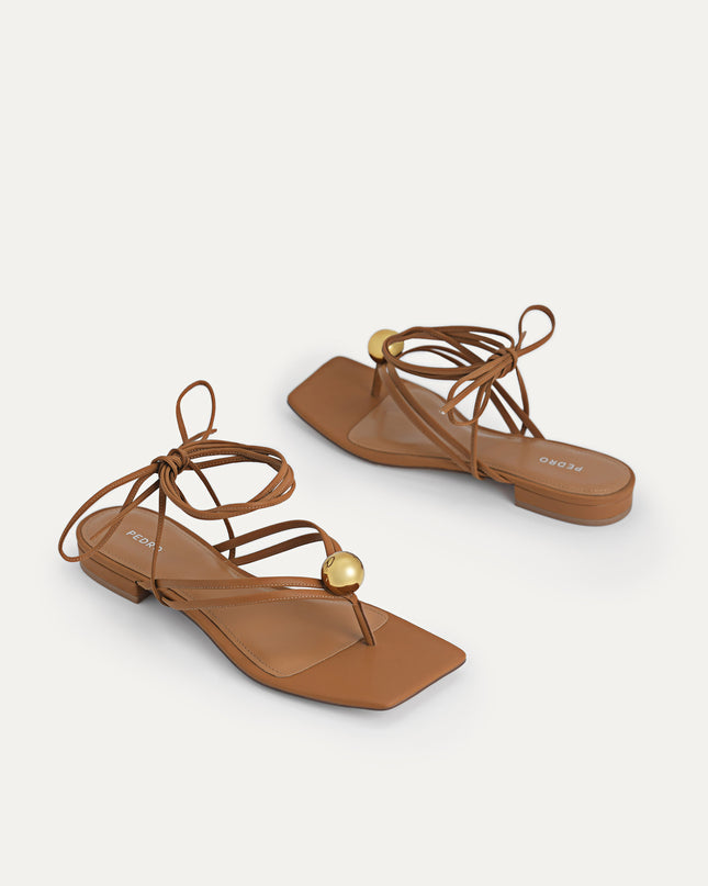 Orb Lace-Up Sandals
