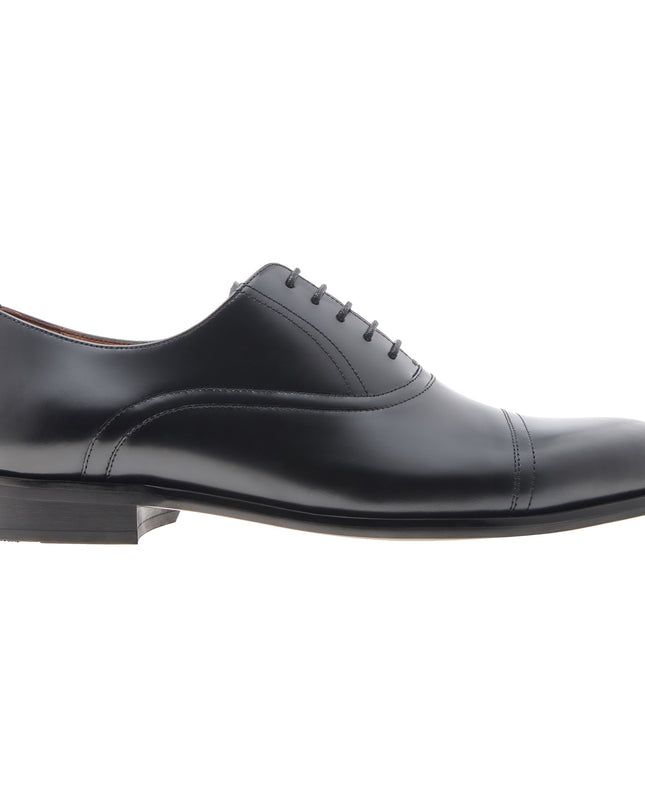 Leather Cap Toe Oxford Shoes