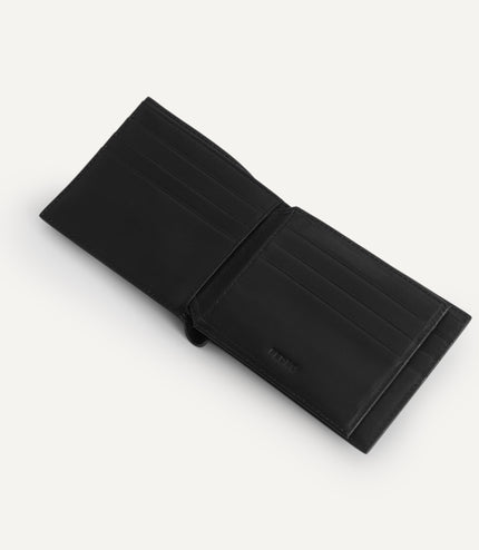 Leather Bi-Fold Wallet with Flip