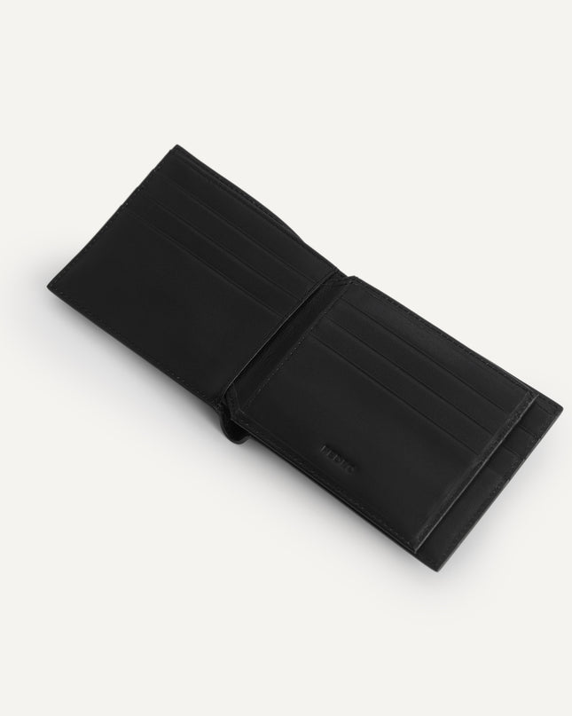 Leather Bi-Fold Wallet with Flip
