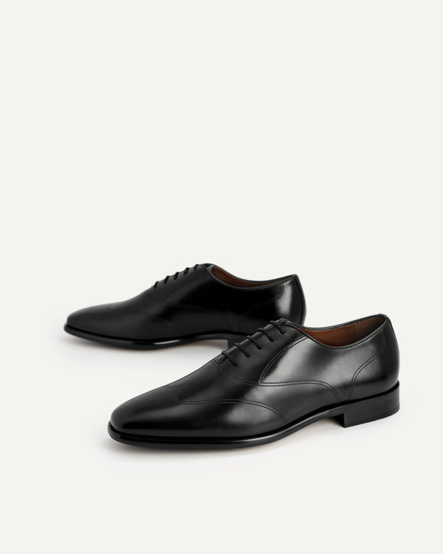 Burnished Leather Derby Shoes