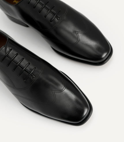 Burnished Leather Derby Shoes