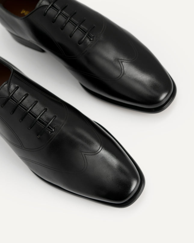 Burnished Leather Derby Shoes