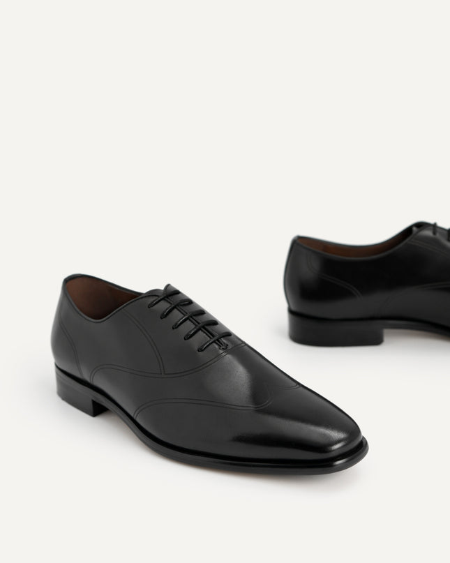 Burnished Leather Derby Shoes