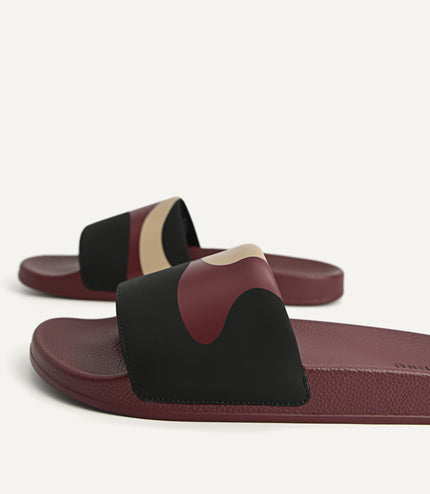 Printed Slide Sandals