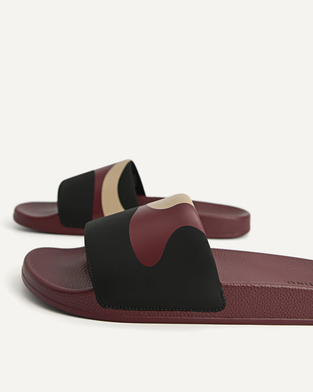Printed Slide Sandals
