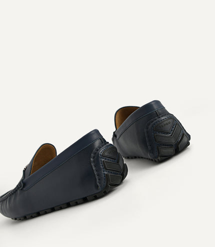 Leather Moccasins with Metal Bit