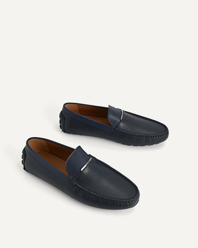 Leather Moccasins with Metal Bit