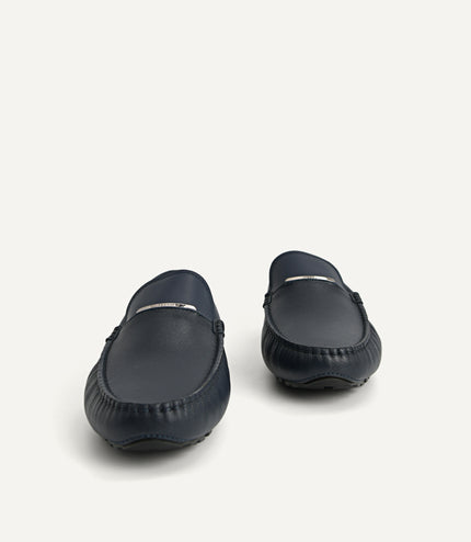 Leather Moccasins with Metal Bit