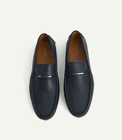 Leather Moccasins with Metal Bit