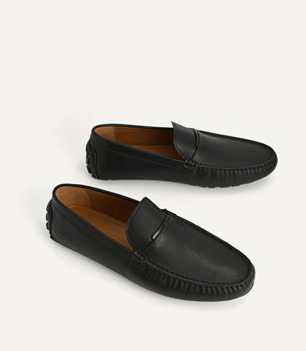 Leather Moccasins with Metal Bit