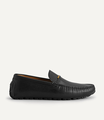 Leather Moccasins with Metal Bit