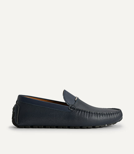 Leather Moccasins with Metal Bit