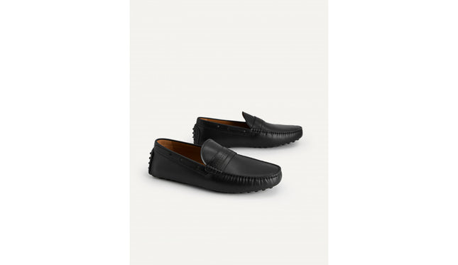 Leather Moccasins with Stitch Detailing