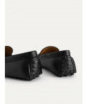 Leather Moccasins with Stitch Detailing