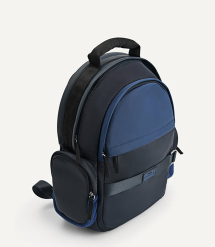 Faux Fur Nylon Backpack