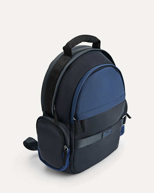 Faux Fur Nylon Backpack