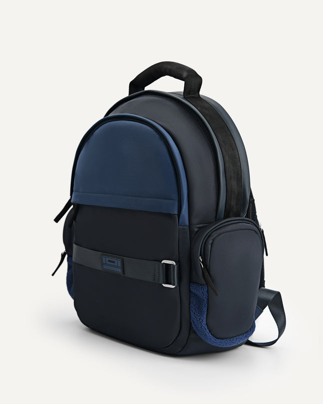Faux Fur Nylon Backpack