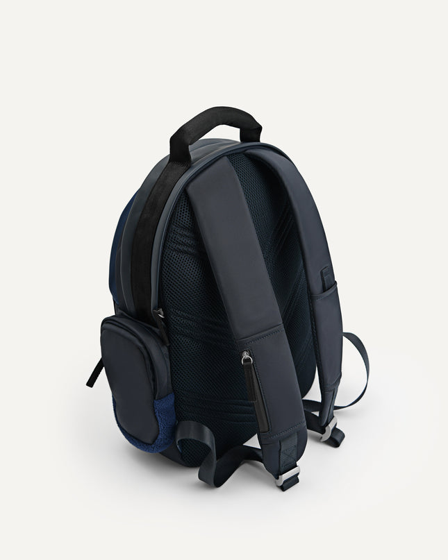 Faux Fur Nylon Backpack
